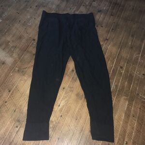 Victoria’s Secret black knit loungewear L cozy joggers